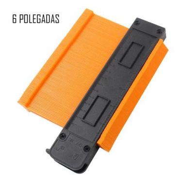Imagem de Régua Gabarito Para Contorno Piso Esquadro Multiangular - oem, 10''