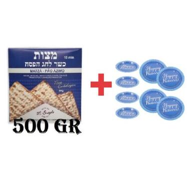 Imagem de Pão Ázimo Matza M. Snayde Kosher 500g + Keará De Pessach