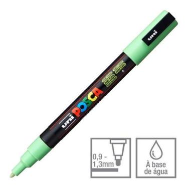 Imagem de PC-3M POSCA PC-3M Verde Claro Ponta Cônica 0.9 a 1.3mm - UNI
