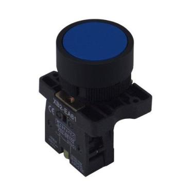 Imagem de Botao xb2-ea61 plastico azul na - Sibratec