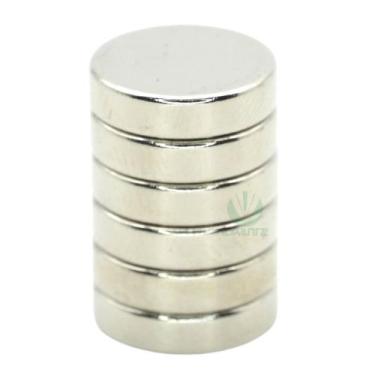 Imagem de Magneto (Imã) Neodímio N35 -12x3mm - 6 und. - New Imãs