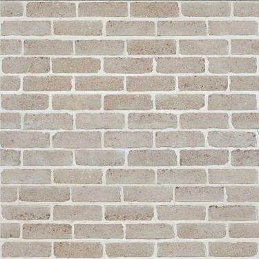 Imagem de Papel De Parede Decorativo Tijolinho Bege Com Branco - 3,30m - DEKAL D