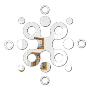 Imagem de Espelho Decorativo Em Acrílico - X De Bolas - EPP-048 - Maxdecor Decor