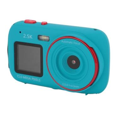 Imagem de Câmera Compacta Sm Câmera Digital Dual Sc Câmera de Vídeo de 72MP Com 6X Digital M MP3 Player Câmera Vlogging Câmera Portátil de Viagem Tela Colorida Prateada 2.4in Ont Sc .54in