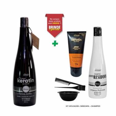 Imagem de Escova Progressiva orgânica sem formol Ômega 0% Keratin kamiras 1 lt