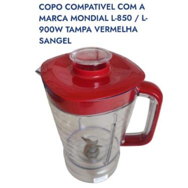Imagem de Copo De Liquidificador Mondial L-850w  L-900w sangel Cristal com tampa