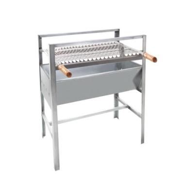 Imagem de Churrasqueira Móvel Galvanizada Fácil Manuseio -G50 - Grill Viana