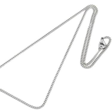 Imagem de Bedazzlinbeads 3 Colares de corrente torcida de prata fina de aço inoxidável 304 de grau cirúrgico 304, Aço inoxidável, Sem Pedra Preciosa