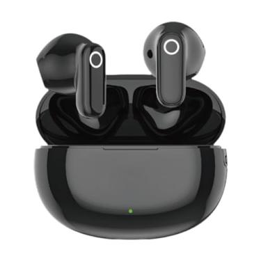 Imagem de BaotyJie Fones de ouvido com redução de ruído, área de toque ampliada, presente de aniversário, acessório versátil para jogos, smartphones, treino, esporte, Preto