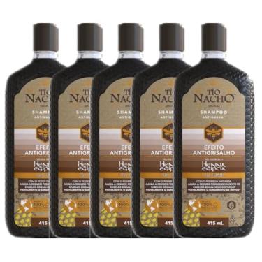 Imagem de Kit 5 Shampoos Tio Nacho Antiqueda, Antigrisalho, 415 ml
