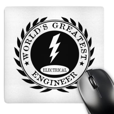 Imagem de 3dRose Mouse pad LLC 20 x 20 x 0,63 cm, prêmio de melhor engenharia elétrica do mundo, presentes de trabalho divertidos de orgulho de trabalho (mp_165011_1)