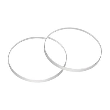 Imagem de HARFINGTON Lente de vidro de cristal de relógio com borda chanfrada plana redonda de vidro ultratransparente, peças de reposição para reparo de relojoeiro, Transparente., 16mm x 1.0mm, Moderno