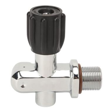 Imagem de Válvula de Cilindro de Mergulho, Válvula de Latão Com Alta Resistência Cromada Com Conexões Duplas para Mergulho de Combate a Incêndio