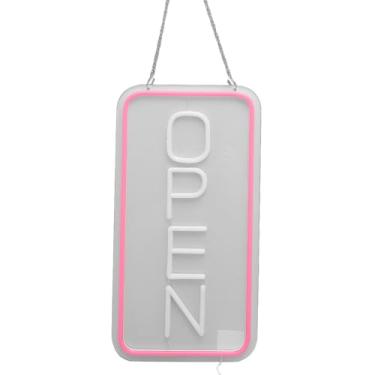 Imagem de LED NEON OPEN SIGN, SILHO DE SINATA DO SINAL LEITO NOITE LUZ COM DIMMÁVEL USB SOUNÇA DE PODERAÇÃO USB SILH
