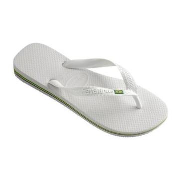 Imagem de Chinelo Havaianas Brasil 1 - Branco - Tam 41/42