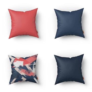 Imagem de Kit Almofadas Decorativas Estampadas 35x35cm Modelo 061