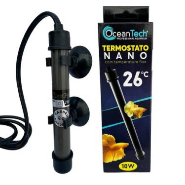 Imagem de Aquecedor automático 10W Termostato aquário até 12 litros  - Ocean Tec
