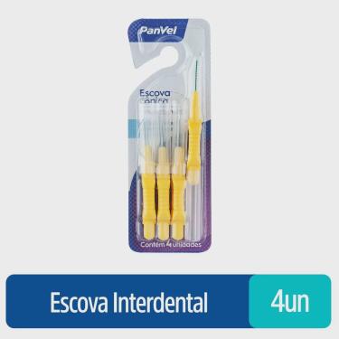 Imagem de Escova interdental panvel cônica com 4 unidades