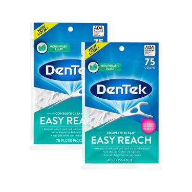 Imagem de Kit Fio Dental Dentek Floss Picks Complete Clean Easy Reach com 150 unidades