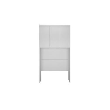 Imagem de Módulo de Quarto Armário Ponte Aéreo Solteiro Rizon c/ 3 Portas Branco - Novo Horizonte