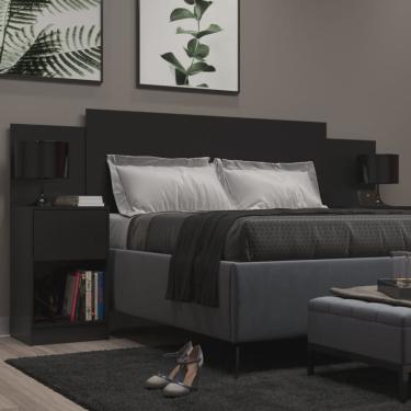 Imagem de Cabeceira de Casal Sublime 2 Gavetas 2 Nichos