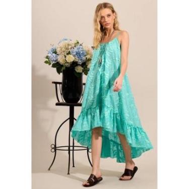 Imagem de Vestido Broderie Modelo Mullet Verde Menta Yacamim D21/22-Feminino