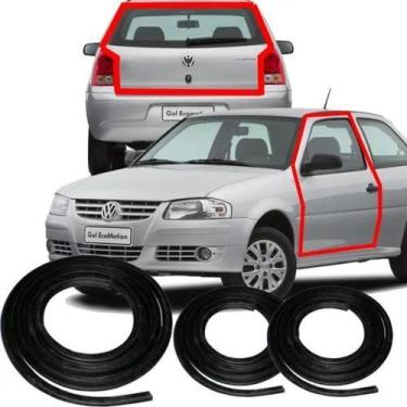 Imagem de Kit Borracha De Porta E Porta Mala Gol Bola G2 G3 G4 2portas - Jahu Bo