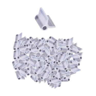 Imagem de WeiLaiKeQi 100 peças Planta clipes de enxerto de jardim suporta clipes de treliça para vegetais árvores frutíferas plantas de mudas de berçário, 4mm