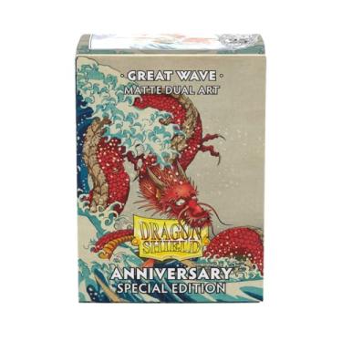 Imagem de Dragon Shield Sleeves - Special Edition Matte Dual Art: Great Wave - 100CT Matte Dual Card Sleeves - Compatible with Magic The Gathering, Pokémon, and Yugioh TCG & LCG - Top Loader