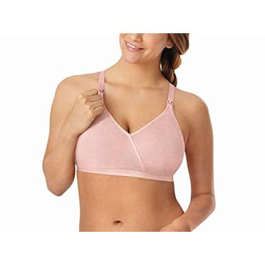 Imagem de PLAYTEX Sutiã feminino sem aro para maternidade e amamentação Us4958, Rosa escuro mesclado, PP