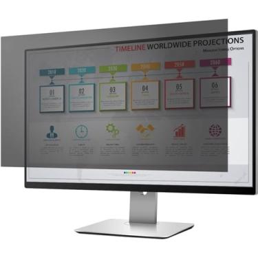 Imagem de Filtro de privacidade PrivacyView™ para monitor widescreen de 21,5" - sem moldura - preto