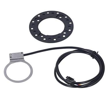 Imagem de Sensor de assistência de pedal elétrico para bicicleta, circuito magnético duplo, compacto, sensor de impulsionador de pulso leve para bicicletas elétricas, material ABS