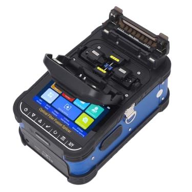 Imagem de FTTH Máquina de Soldagem óptica, Poderoso Kit de Junção de Fusão óptica Precisamente 6 Motores Com Cleaver para Usuários Industriais para Uso Industrial para Uso Industrial (Plugue dos EUA AC100-240V)