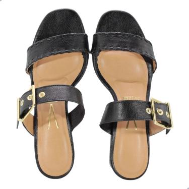 Imagem de Tamanco Feminino Vizzano Napa Calf Preto