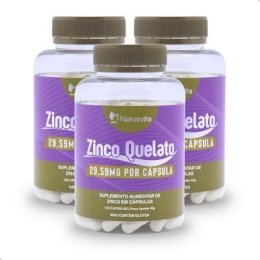 Imagem de Kit 360 cápsulas de Zinco Bisglicinato (Quelato). 3 und.
