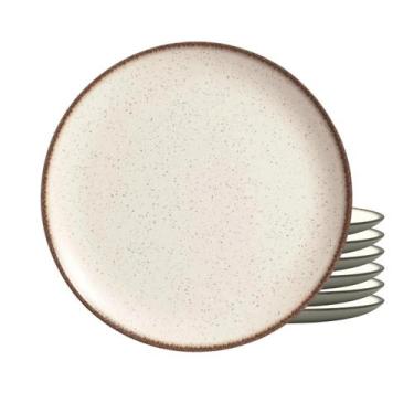 Imagem de Jogo De Pratos Raso Cerâmica Kit 6 Peças 29cm Coup Vanilla Alleanza Ru