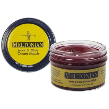 Imagem de Meltonian Esmalte creme para sapatos - Cera natural e óleos - Esmalte marrom e preto para couro - restaura e protege, mais de 60 cores, Vermelho vitoriano, 1.7 oz
