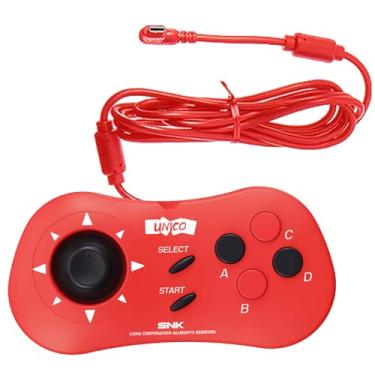 Imagem de UNICO MVS Mini Gamepad Red, SNK Classic Wired Game Controller for SNK Mini and NEOGEO Arcade Stick Pro