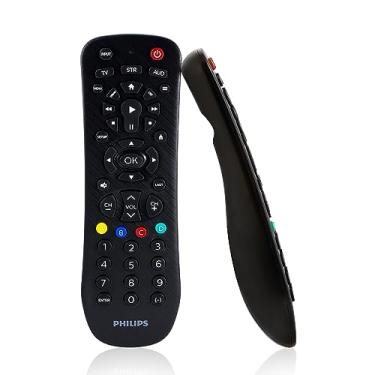 Imagem de Philips Controle remoto universal, substituição universal para TV, controle remoto Samsung TV, para substituição remota Roku, Vizio, LG, Sony, Apple, 3 dispositivos, preto, SRP9232D/27