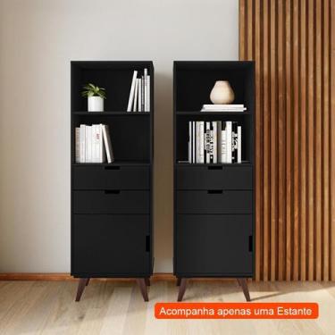 Imagem de Estante Annecy Preta - Mobly