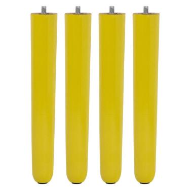 Imagem de Kit 04 Pés Palito Amarelo 25 Cm - D'rossi