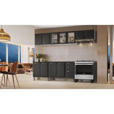 Imagem de Cozinha 5 Peças 12 Portas 2 Gavetas Em Aço New Premium Grafite