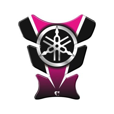 Imagem de Adesivo Protetor De Tanque Moto Yamaha Diapasão Pink Vermelho