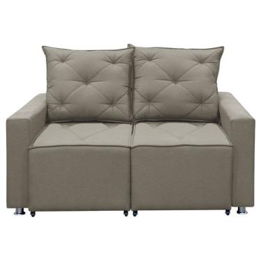 Imagem de Sofá Retrátil 2 Lugares Bariloche 1.50cm Star Confort Carvalho