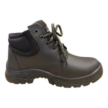 Imagem de Botina Couro Ps139 Café Epi C.a Ecosafety Bico Redondo Adult, Marrom-e