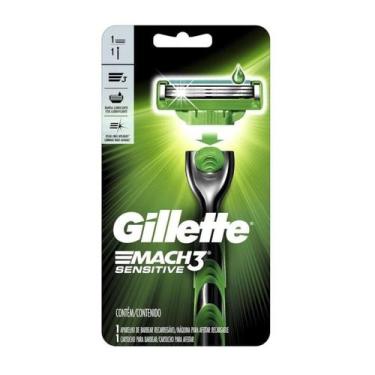 Imagem de Aparelho de Barbear Gillette Mach3 Sensitive