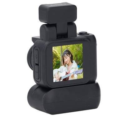 Imagem de Câmera digital 1080p, tela de exibição de 1,44 polegadas, mini câmera digital de ponto e disparo, câmera de vlogging compacta e leve para estudantes e crianças, com luz flash e base de carregamento
