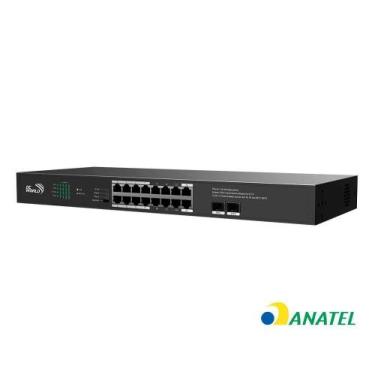 Imagem de Switch 16 Portas Poe + 2 Portas Uplink Sfp - Dc World