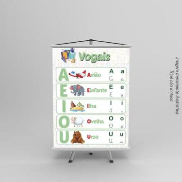 Imagem de Banner Pedagógico Vogais - PRESENTE-BRINDE