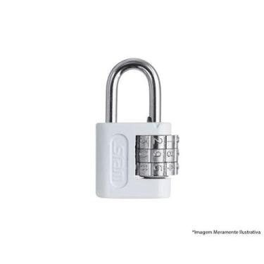 Imagem de Cadeado Segredo Stam 20Mm Branco Blister